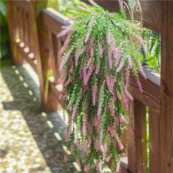 6Pcs (Each 30.7'')Artificial Lavender Bouquet Fake Hanging Vines Plants for Door - Picture 3 of 7